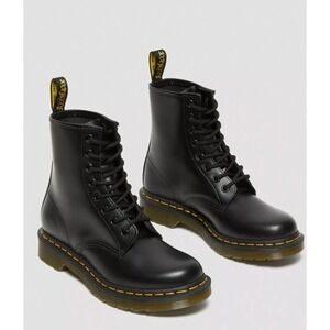 Dr. Martens Doc 1460 Smooth Leather Boots Black Docs US 7 EUR 38 Womens NWOB